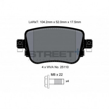 PAGID Street+ sagoma T8108SP2001