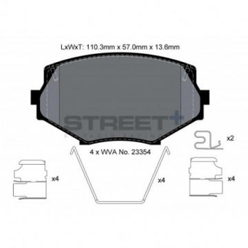 PAGID Street+ sagoma T8171SP2001